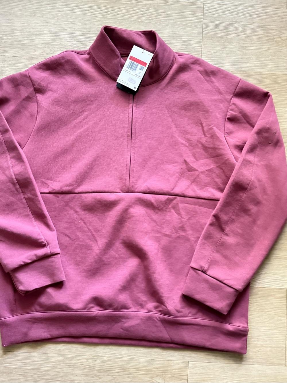Nike Men's Zip-Up Sweater - Rose Pink